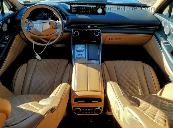 KMUHCESC6PU132291 2023 GENESIS GV80 Синий Вид панели приборов