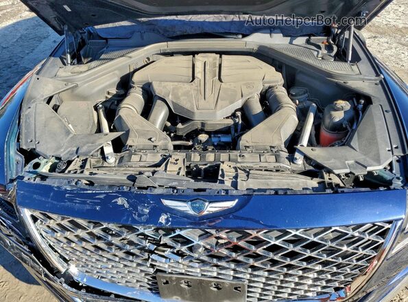 KMUHCESC6PU132291 2023 GENESIS GV80 Синий Вид подкапотного пространства