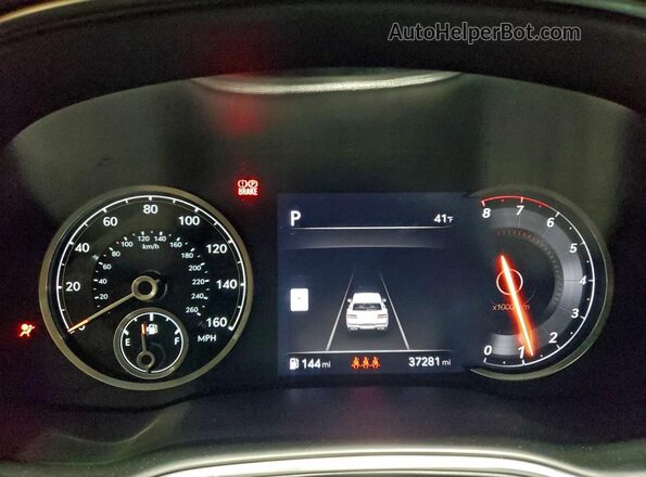 KMUHCESC7RU203159 2024 GENESIS GV80 Silver ხელსაწყოთა პანელის ხედი