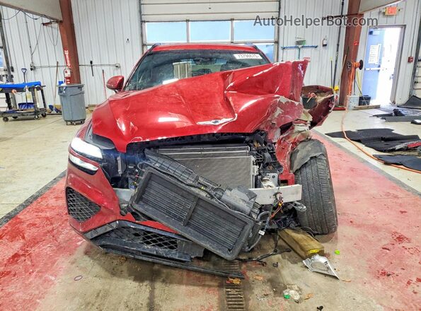 KMUMADTB2PU103522 2023 GENESIS GV70 Burgundy Դիմացի տեսք