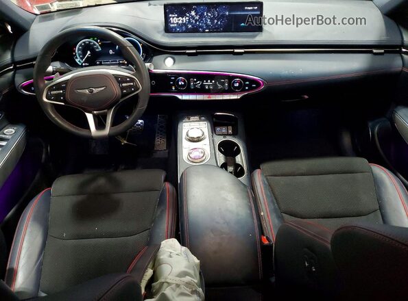 KMUMADTB2PU103522 2023 GENESIS GV70 Burgundy Առջևի վահանակի տեսք