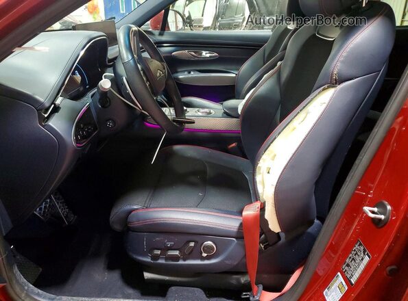 KMUMADTB2PU103522 2023 GENESIS GV70 Burgundy Սալոնի դիմացի տեսք