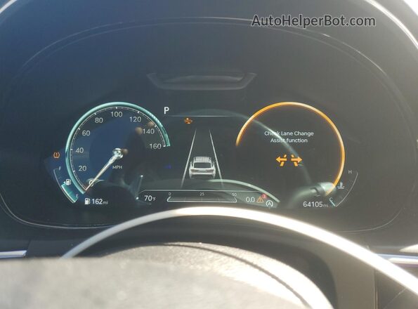 KMUMCDTC5NU032767 2022 GENESIS GV70 Gray Instrument cluster view