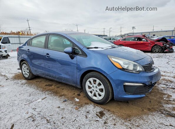 KNADM4A30G6562801 2016 KIA RIO Blue Przód prawy