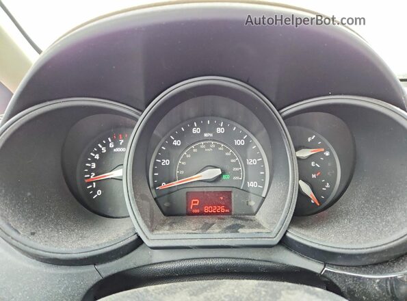 KNADM4A30G6562801 2016 KIA RIO Blue Widok zestawu wskaźników