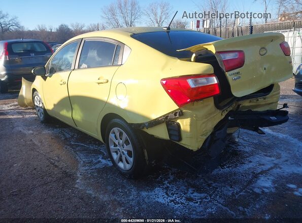 KNADM4A33G6676887 2016 KIA RIO Желтый Задняя левая четверть