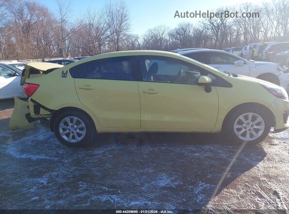 KNADM4A33G6676887 2016 KIA RIO Желтый Панорамный вид салона 360°