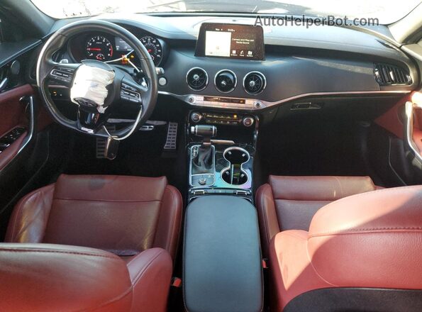 KNAE15LA2M6097089 2021 KIA STINGER Gray Widok deski rozdzielczej