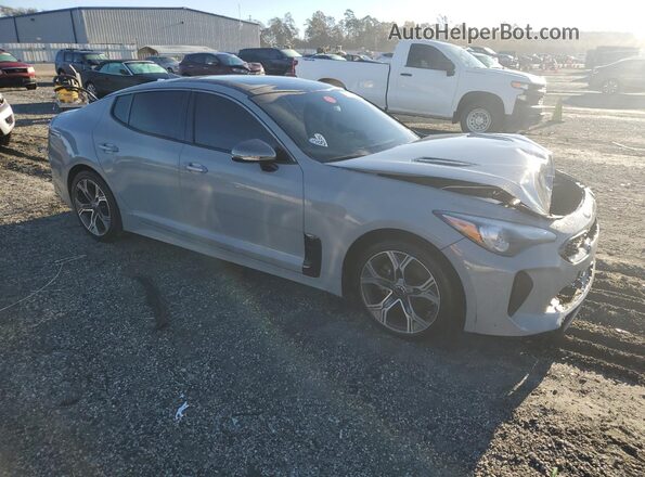 KNAE15LA2M6097089 2021 KIA STINGER Gray Przód prawy