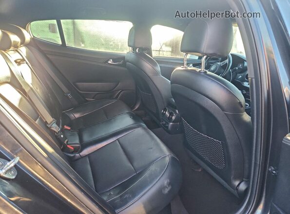 KNAE15LA4L6081619 2020 KIA STINGER Black უკანა სავარძლების ხედი