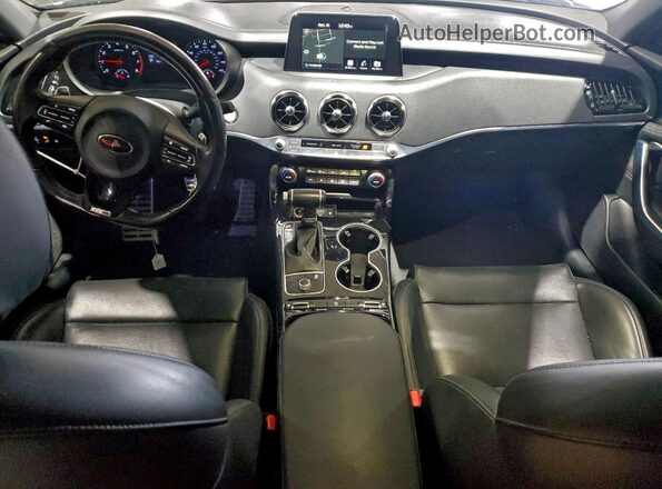 KNAE15LA7L6072218 2020 KIA STINGER Black Vista del salpicadero