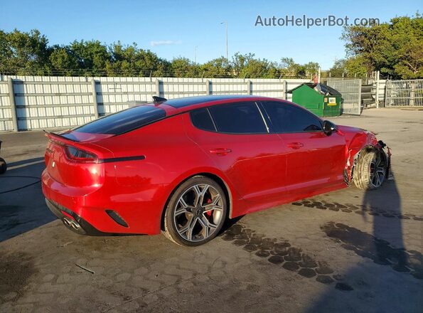 KNAE35LC2M6089134 2021 KIA STINGER Red Հետևի աջ