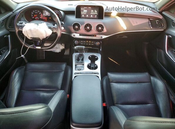 KNAE35LC2M6089134 2021 KIA STINGER Red Առջևի վահանակի տեսք