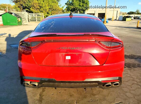 KNAE35LC2M6089134 2021 KIA STINGER Red Հետևի տեսք