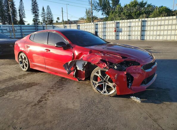 KNAE35LC2M6089134 2021 KIA STINGER Red Առջևի աջ