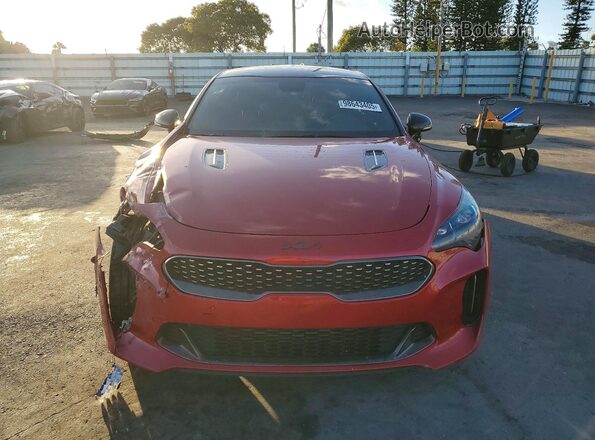 KNAE35LC2M6089134 2021 KIA STINGER Red Դիմացի տեսք