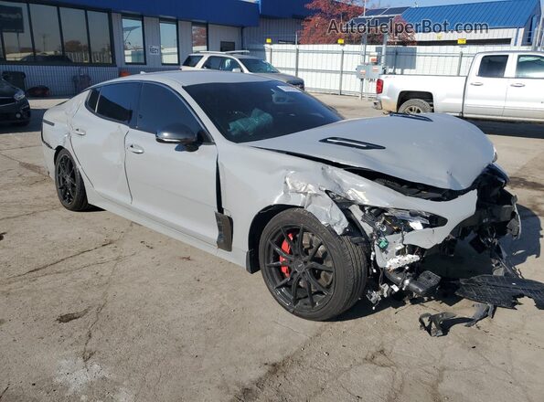 KNAE35LC5M6095946 2021 KIA STINGER Silver Przód prawy