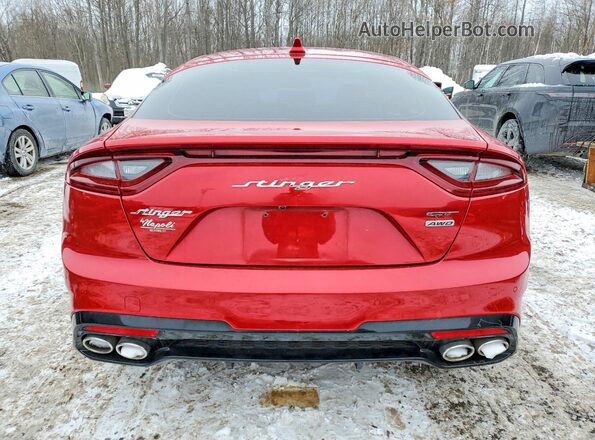 KNAE35LC6J6028820 2018 KIA STINGER Red 