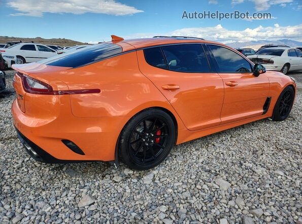 KNAE35LC7K6068616 2019 KIA STINGER Оранжевый Задняя правая четверть