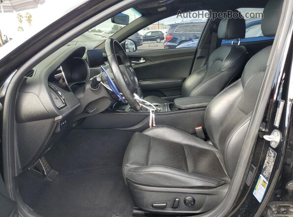 KNAE35LD2P6125398 2023 KIA STINGER Black Front interior view