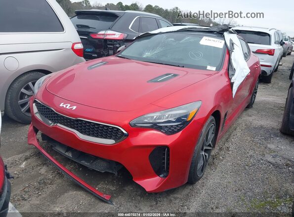 KNAE35LD3N6110664 2022 KIA STINGER Red Передня ліва чверть