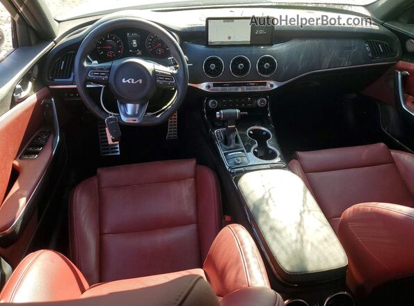 KNAE35LD5N6118281 2022 KIA STINGER Gray Առջևի վահանակի տեսք