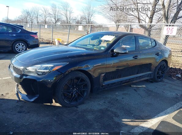 KNAE35LD6N6115082 2022 KIA STINGER Black Vista tres cuartos delantera izquierda