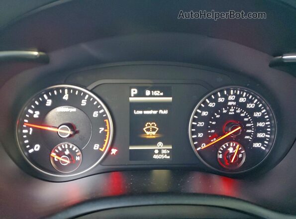 KNAE45LC0N6110593 2022 KIA STINGER Gray Vista del cuadro de instrumentos