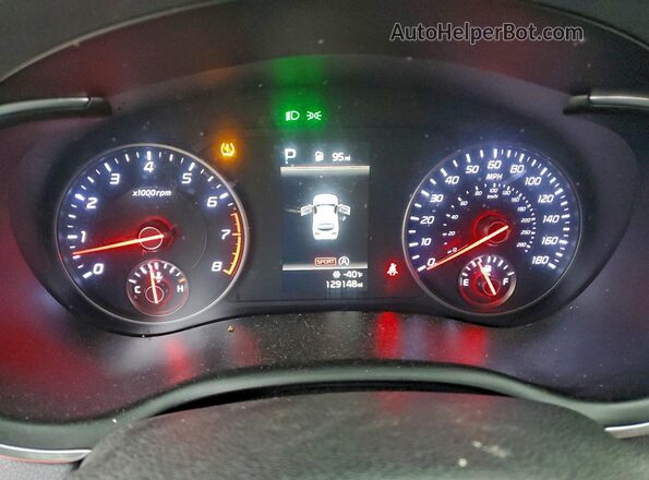 KNAE45LC6N6100196 2022 KIA STINGER Charcoal ხელსაწყოთა პანელის ხედი