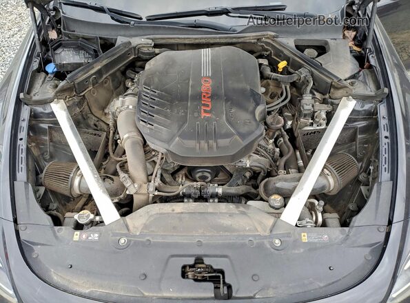 KNAE45LC6N6100196 2022 KIA STINGER Charcoal უკანა სალონის ხედი