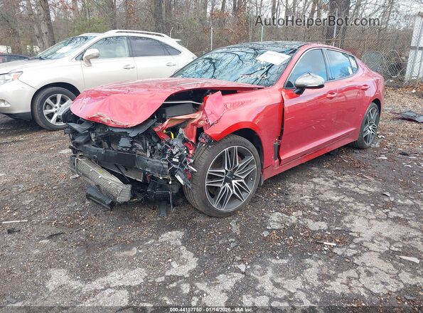 KNAE45LC8N6100183 2022 KIA STINGER Red Przód lewy
