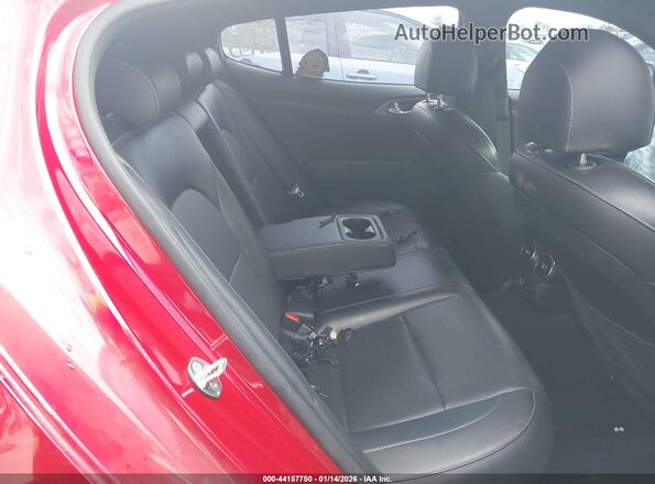 KNAE45LC8N6100183 2022 KIA STINGER Red Widok naklejki z numerem VIN