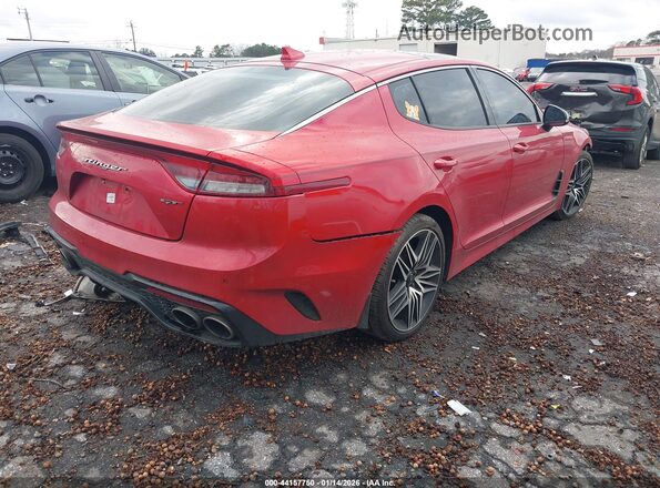 KNAE45LC8N6100183 2022 KIA STINGER Red Tył prawy