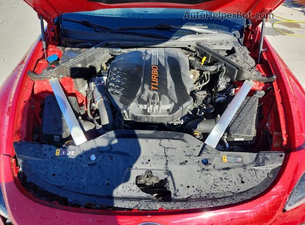 KNAE55LC1L6072527 2020 KIA STINGER Red Widok wnętrza z tyłu