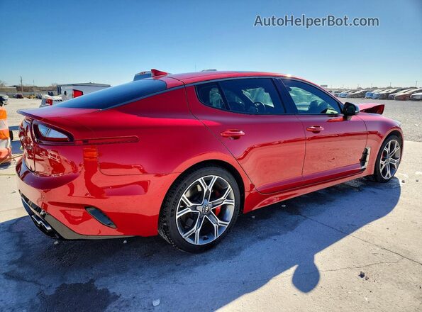 KNAE55LC1L6072527 2020 KIA STINGER Red Tył prawy