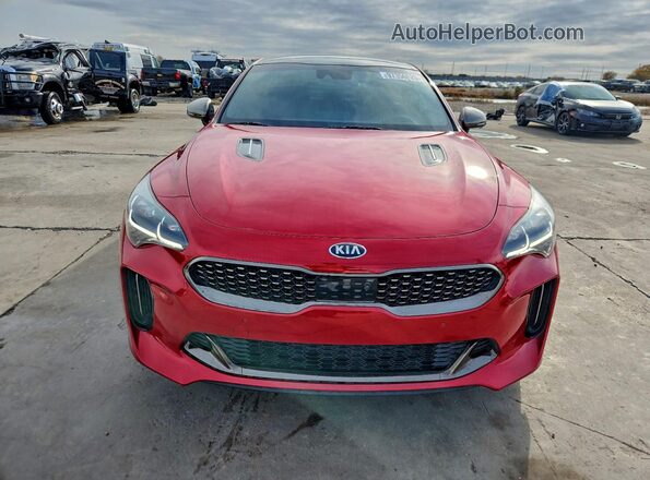 KNAE55LC3L6080502 2020 KIA STINGER Red წინა ხედი