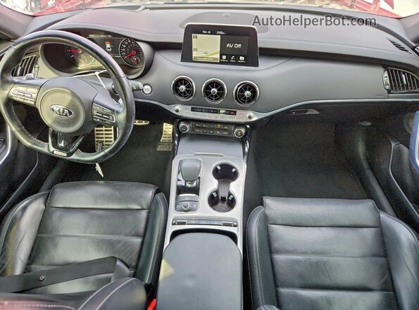 KNAE55LC3L6080502 2020 KIA STINGER Red წინა პანელის ხედი