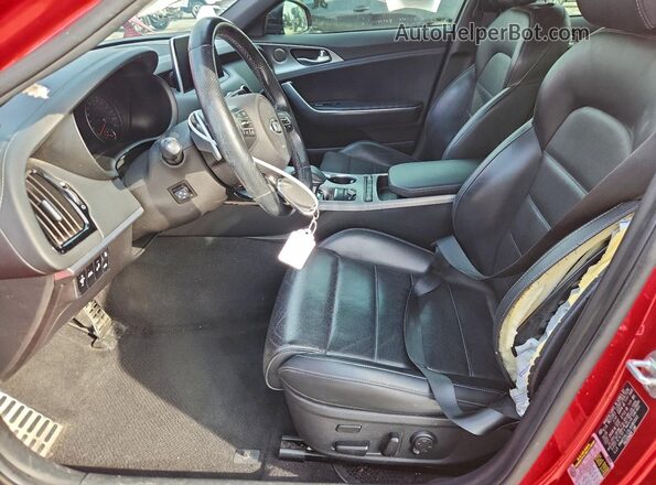 KNAE55LC3L6080502 2020 KIA STINGER Red წინა სალონის ხედი