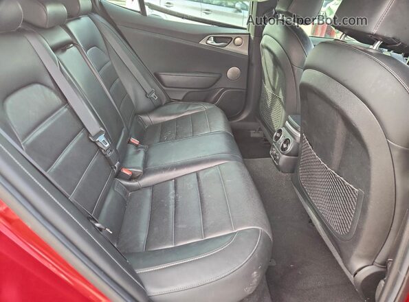 KNAE55LC3L6080502 2020 KIA STINGER Red უკანა სავარძლების ხედი