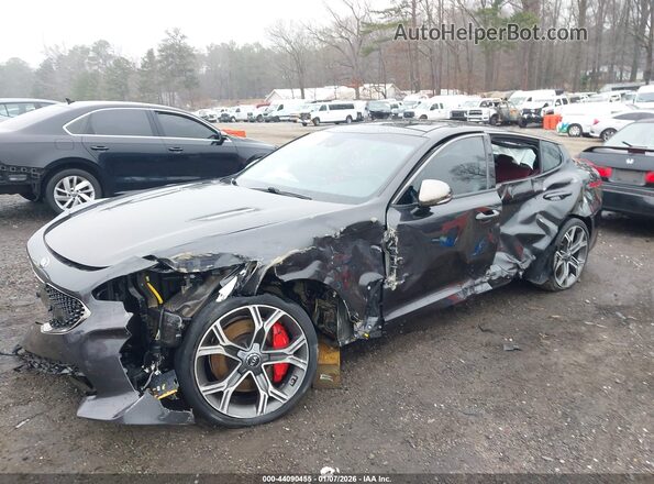 KNAE55LC4M6089209 2021 KIA STINGER Серый Передняя левая четверть