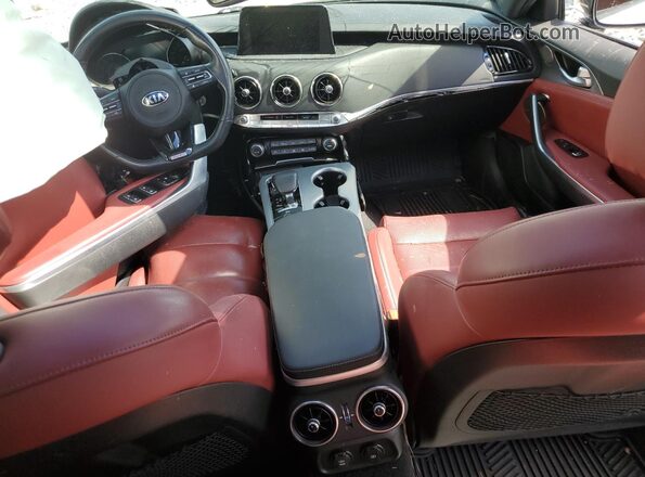 KNAE55LC5M6096749 2021 KIA STINGER White Widok deski rozdzielczej