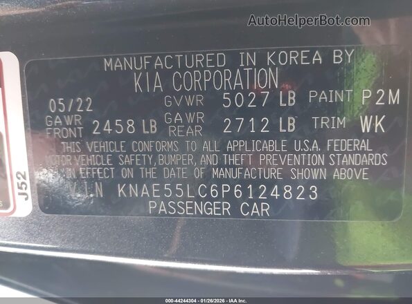 KNAE55LC6P6124823 2023 KIA STINGER Gray Вид підкапотного простору