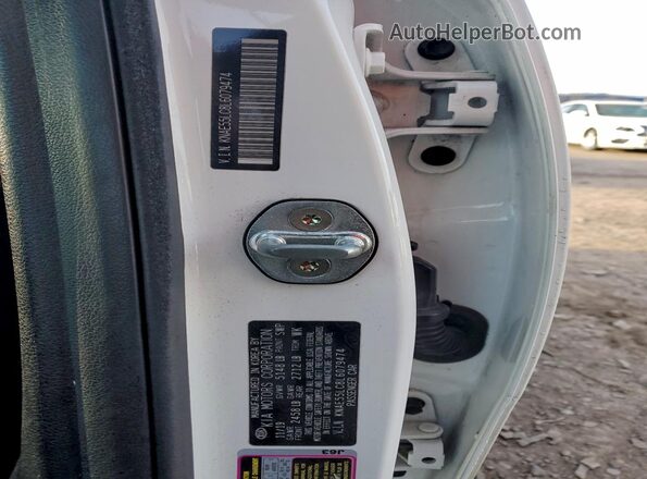 KNAE55LC8L6079474 2020 KIA STINGER Белый 