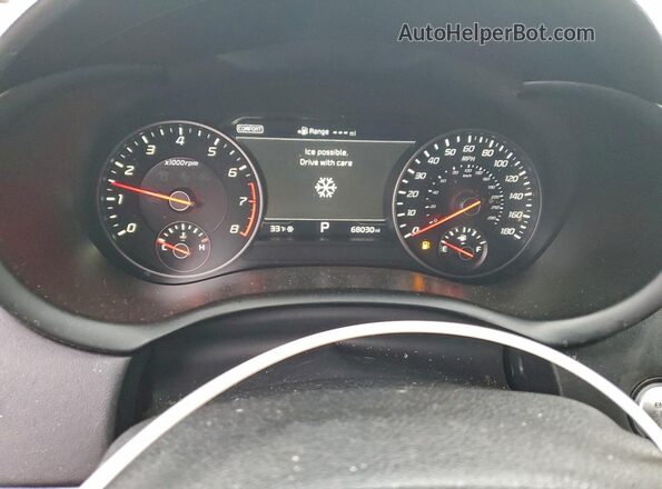 KNAE55LC8M6089830 2021 KIA STINGER White Instrument cluster view