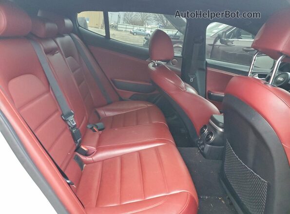 KNAE55LC8M6089830 2021 KIA STINGER White Rear seats view