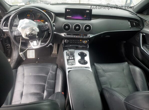 KNAE55LC9N6100514 2022 KIA STINGER Черный Вид панели приборов