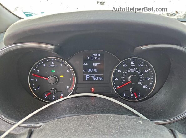 KNAFX4A69G5499701 2016 KIA FORTE Черный Вид щитка приборов