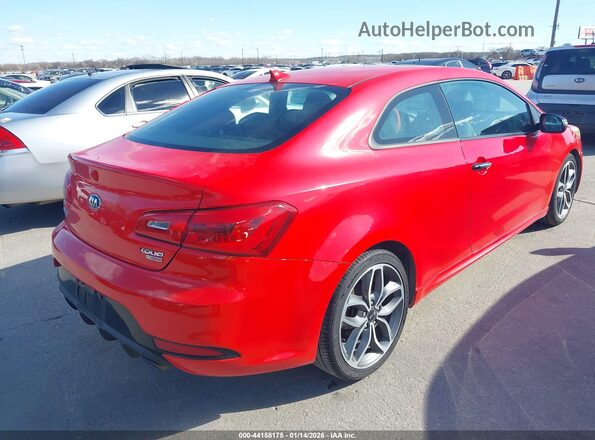 KNAFZ6A33G5644386 2016 KIA FORTE KOUP Красный Задняя правая четверть