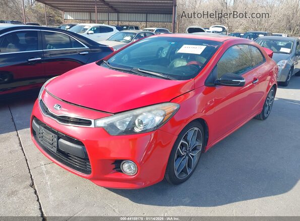 KNAFZ6A33G5644386 2016 KIA FORTE KOUP Красный Передняя левая четверть