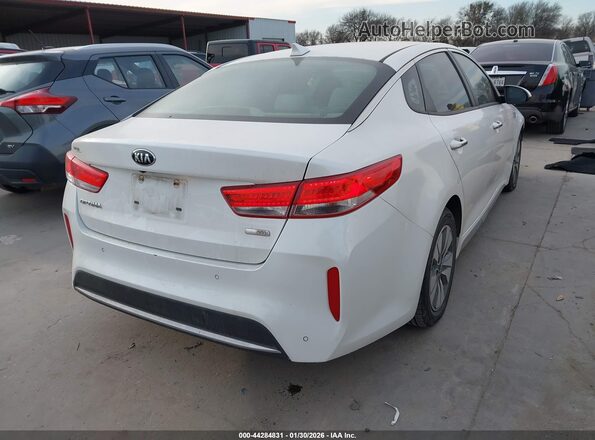 KNAGT4LC2H5007708 2017 KIA OPTIMA HYBRID White Հետևի աջ